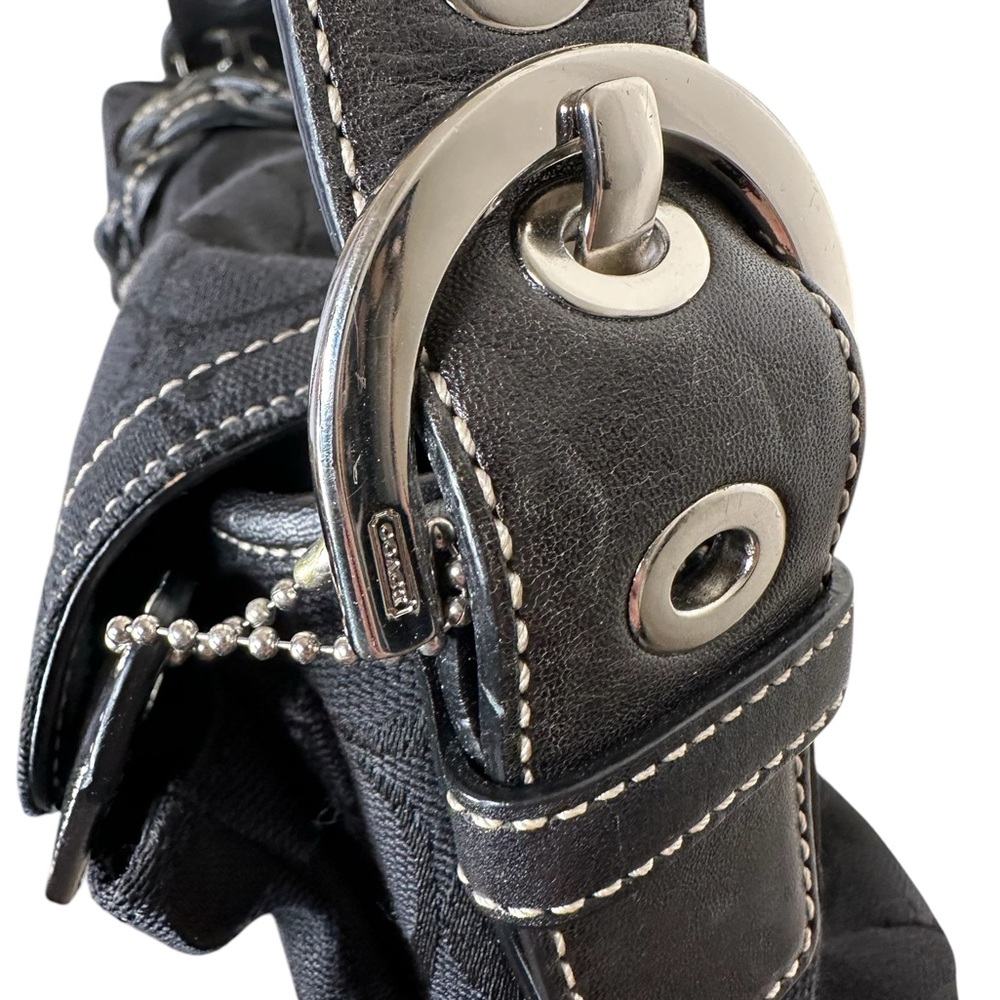 Coach Legacy Vintage Black Braided Soho Bag A06Q 6314 Y2K Jacquard Signature - Picture 11 of 16